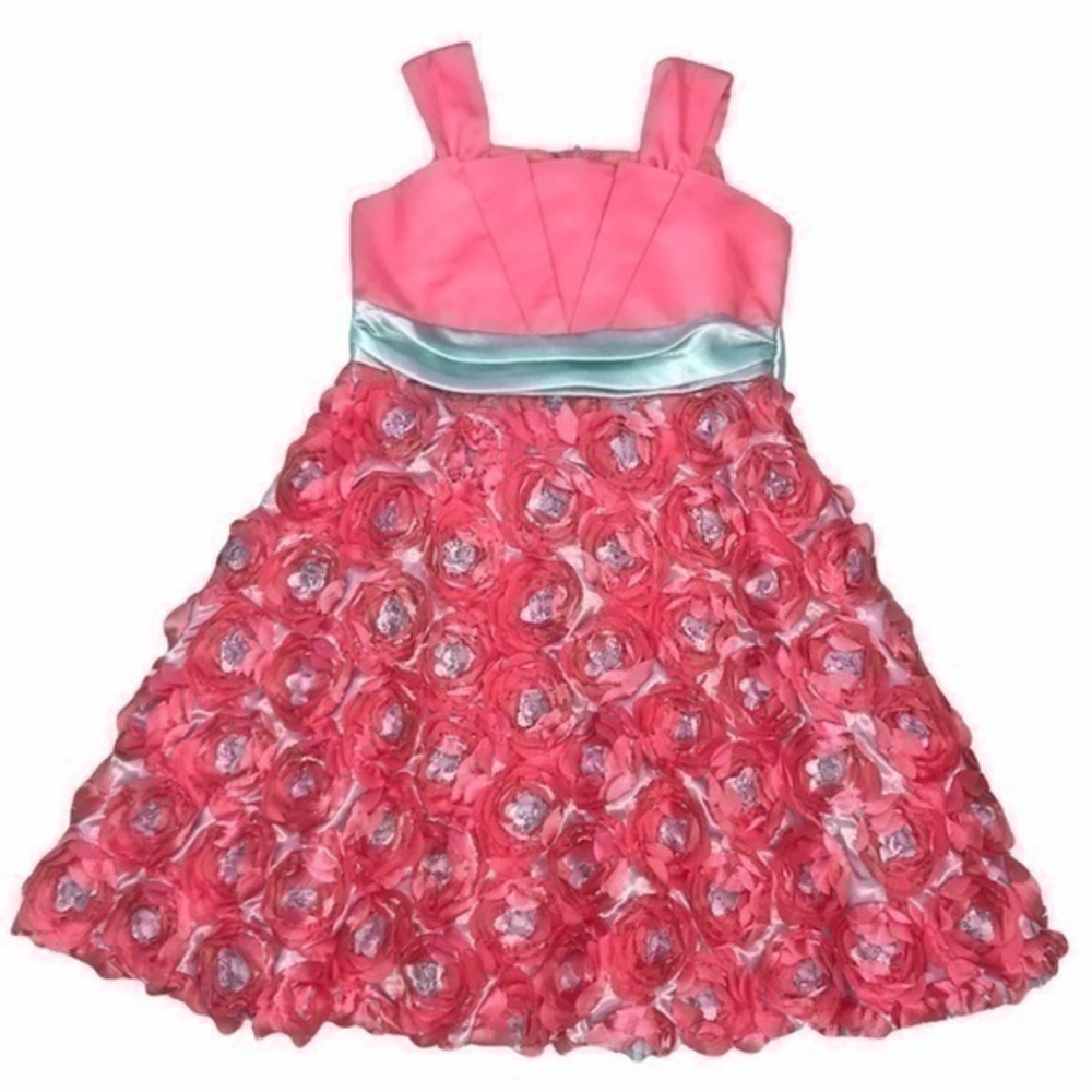 Rare Editions Embroidered Floral Dress